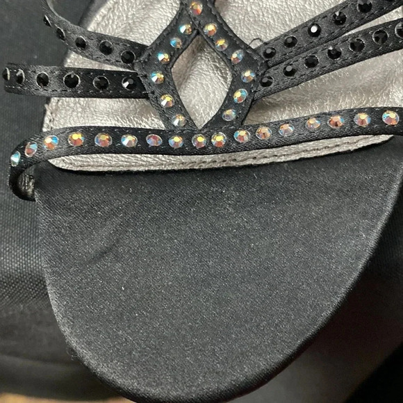 ADRIANNA PAPELL WO SIZE 10 BLACK 5”HEEL LEATHER HIGH HEEL SHOE ANKLE STRAPS - Picture 11 of 14